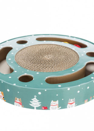 Trixie Xmas Kratztrommel mit Spielzeug