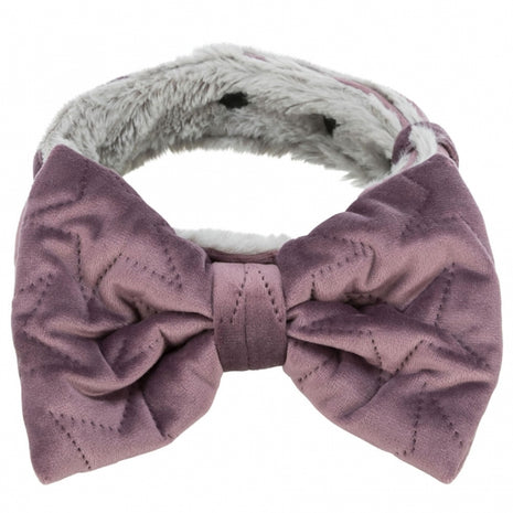 Trixie Halsband Estelle mit Schleife - flieder - S?M: 30?45 cm/40 mm
