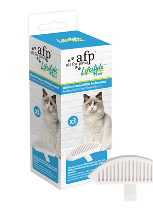 AFP Lifestyle 4 Pets Wireless Fountain Filter Replacement 3 pack