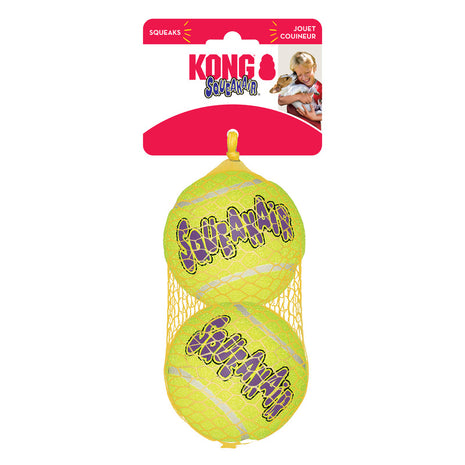 KONG Air Squeaker Tennis Ball 2pk