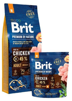 Brit Premium By Nature Adult M Medium 1kg