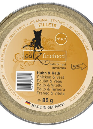 Catz Finefood Filety N.407 Kurczak/Cielęcina tacka 85g