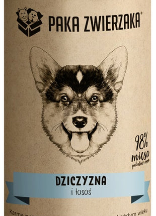 Paka Zwierzaka Dziczyzna i łosoś puszka 400g