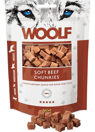 Woolf Soft Beef Chunkies 100g