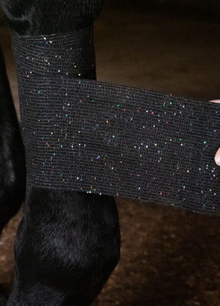Excellent Animal Glitter Bandage Profi 10 cm - Zwart