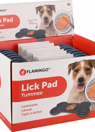 Flamingo Lick Pad Mata antystresowa M niebieska