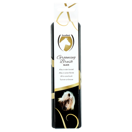 Excellent Horse Grooming Brush Zwart