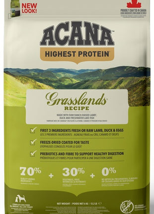 Acana Highest Protein Grasslands Dog 6kg