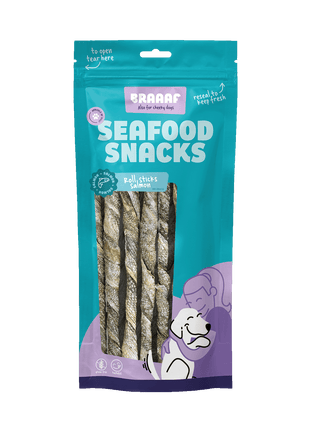Braaaf Seafood Braaaf Salmon roll sticks 20 cm 8 pcs