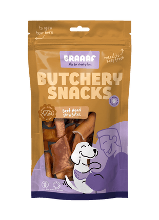 Braaaf Butchery Snacks Runderkophuid stukjes 150 g