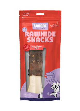 Braaaf Rawhide Pressed Bone Eend