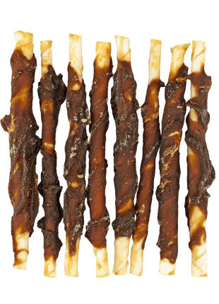 Braaaf Rawhide Roll Sticks Eend - 8 st.
