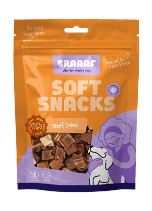 Braaaf Soft Snack Cubes - Rund & Vis