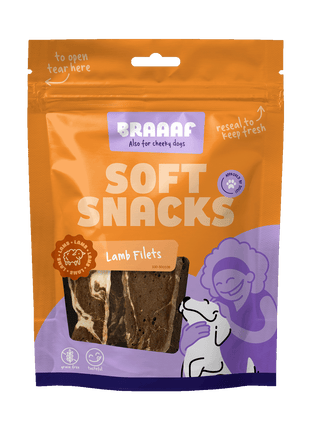 Braaaf Soft Snack Filet - Lam & Vis