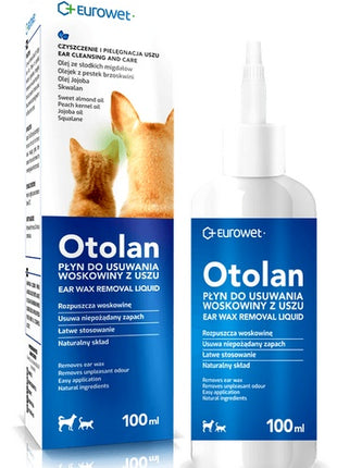 Otolan Płyn do usuwania woskowiny z uszu dla psów i kotów 100ml