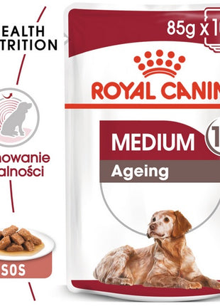 Royal Canin Medium Ageing 10+ karma mokra w sosie dla psów dojrzałych po 10 roku życia, ras średnich saszetka 140g