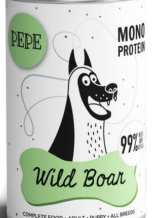 Paka Zwierzaka PEPE Wild Boar (dzik) puszka 400g