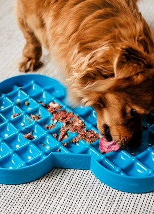 SloDog Slow Feeder Plate Miska spowalniająca duża kość czarna