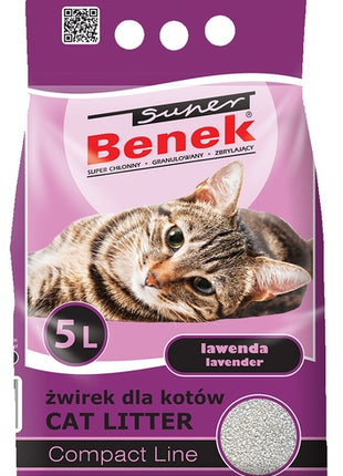 Super Benek Compact Zapachowy Lawenda (ciemny fiolet) 5L