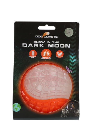 Dog Comets Glow In The Dark Moon Bal Oranje