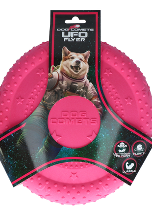 Dog Comets UFO Flyer Roze