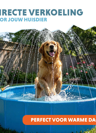 Coolpets Splash Sprinkler Pool