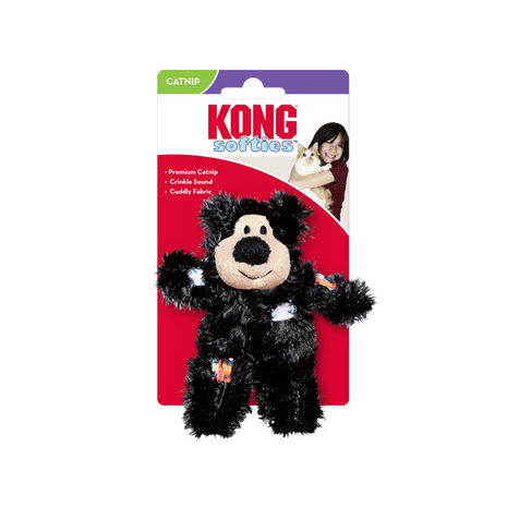 KONG Cat Softies Patchwork Bear