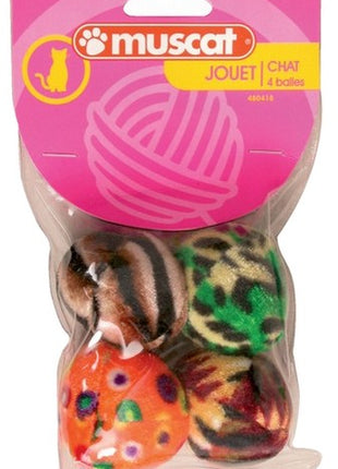 Zolux Piłki kolorowe dla kota - zestaw 4szt. [480418]