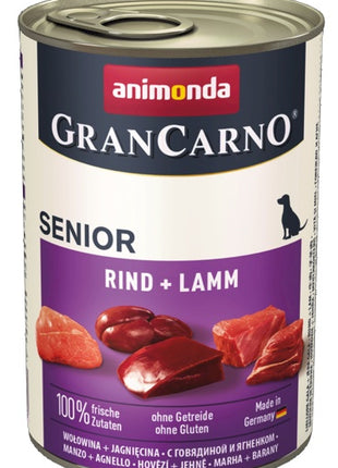 Animonda GranCarno Original Senior Rind Lamm Wołowina + Jagnięcina puszka 400g