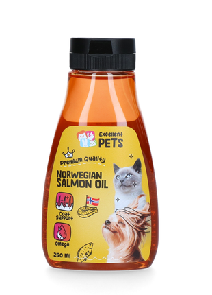 Excellent Pets Noorse Zalmolie (knijpflacon)