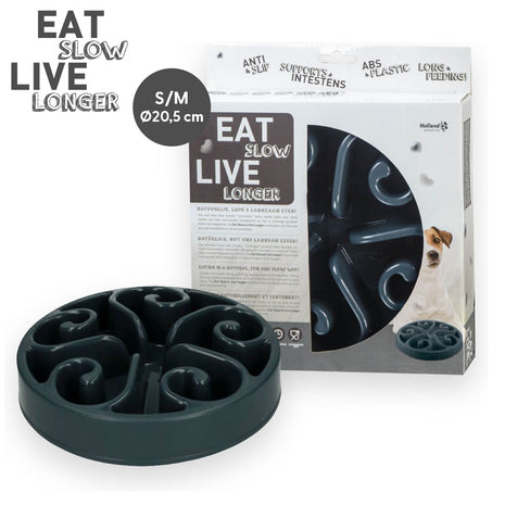 Eat Slow Live Longer Original Grijs