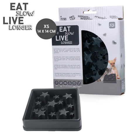 Eat Slow Live Longer Star Grijs