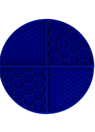 Eat Slow Live Longer Lick Mat Dimensions Circle Blauw