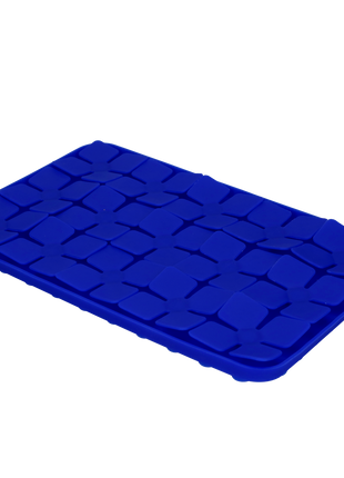 Eat Slow Live Longer Lick Mat Dimensions Flower Blauw
