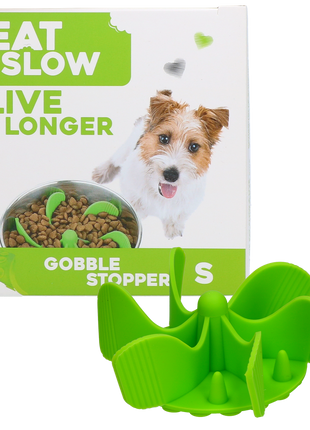 Eat Slow Live Longer Gobble Stopper Groen