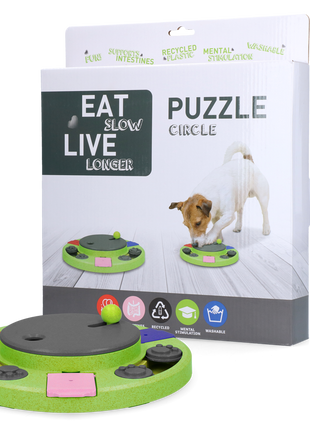 Eat Slow Live Longer Puzzle Circle