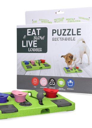 Eat Slow Live Longer Puzzle Rectangle