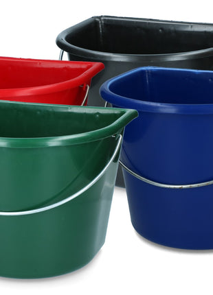 Emmer met vlakke kant 15 l Groen