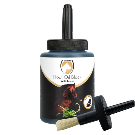Excellent Horse Hoof Oil Black (with brush) 500 ml