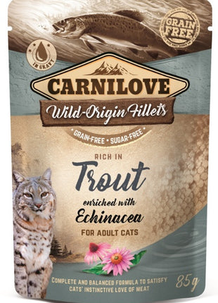 Carnilove Cat Trout & Echinacea - pstrąg i Echinacea saszetka 85g