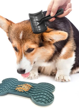 Flamingo Lick Pad Mata antystresowa M niebieska