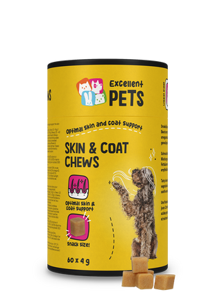 Excellent Pets Skin & Coat Soft Chews 60 Treats