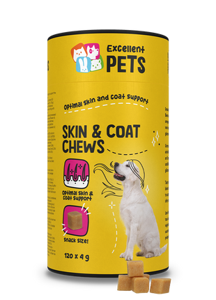 Excellent Pets Skin & Coat Soft Chews 120 Treats