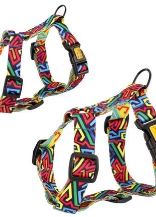 Dingo Szelki dwupaskowe Guard City - Graffiti rozmiar L