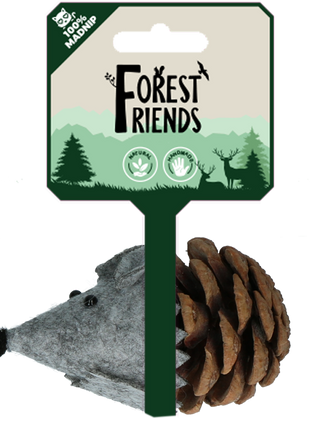 Forest Friends Mouse Grijs