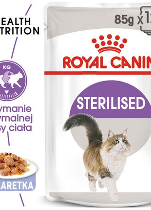 Royal Canin Sterilised w galaretce karma mokra dla kotów dorosłych, sterylizowanych saszetka 85g