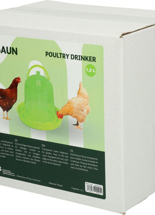 Gaun Pluimvee Drinktoren Limoengroen