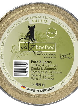 Catz Finefood Filety N.405 Indyk/Łosoś tacka 85g