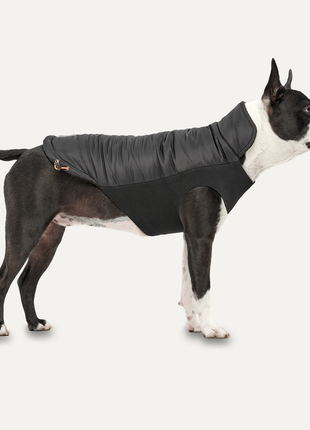Goo-eez Mock Neck Signature Wrap Jacket Zwart