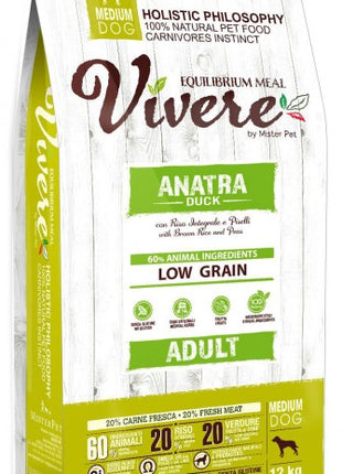 Vivere Dog Medium Adult Duck 12kg Karma Monobiałkowa z Kaczką